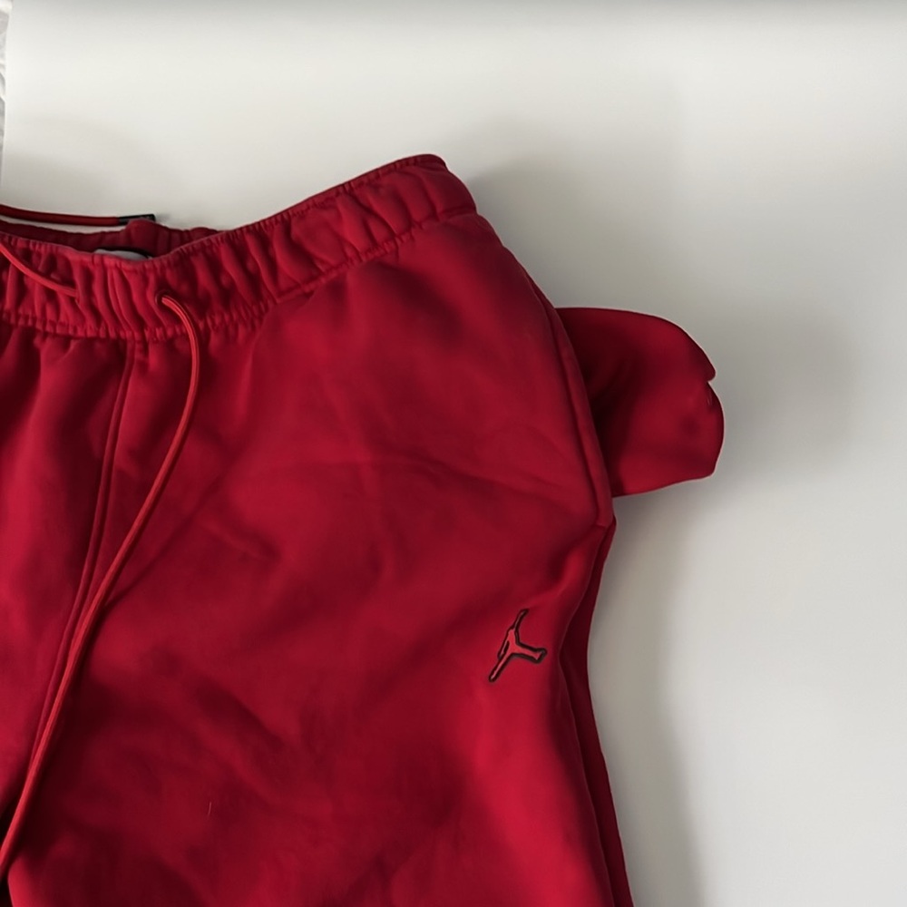 Jordan Men’s Red Joggers Deep Side Pockets Athletic - L - Picture 9 of 9